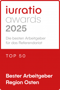 iurratio Award 2025, beste ostdeutsche Kanzlei