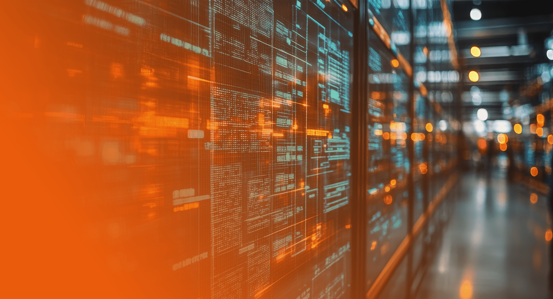 Algorithmen des maschinellen Lernens optimieren Prozesse in einem modernen Rechenzentrum während der Abendstunden, Battke Grünberg Dresden